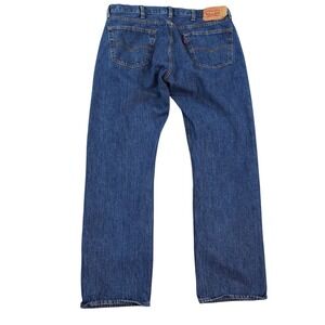 Levis 501 XX‎ Mens Jeans 38x31 Blue Button Fly Western Cowboy Dark Wash Biker